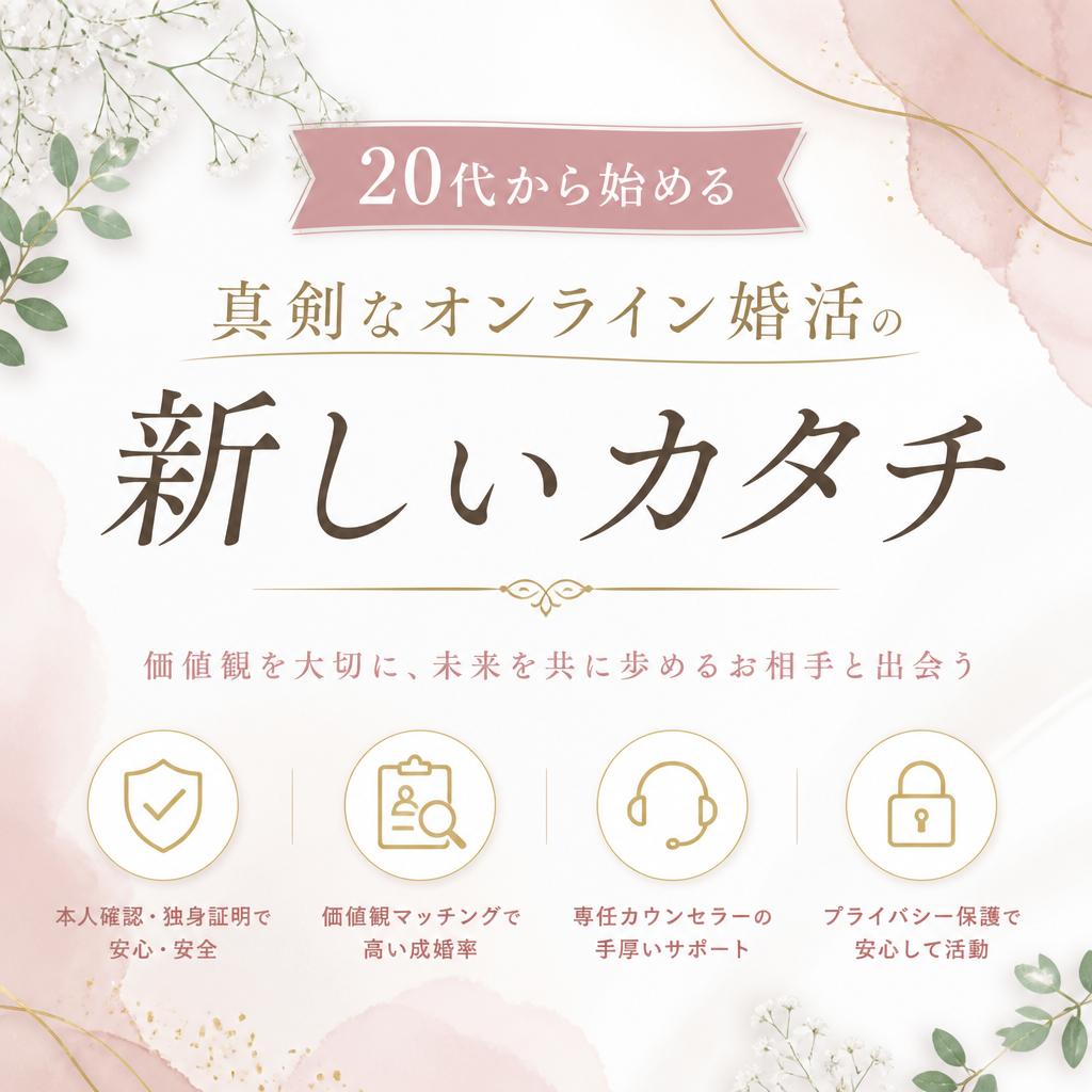 20代から始める、真剣なオンライン婚活の新しいカタチ