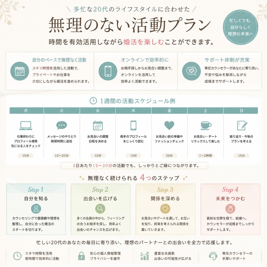 自分のペースで進められる柔軟なプラン