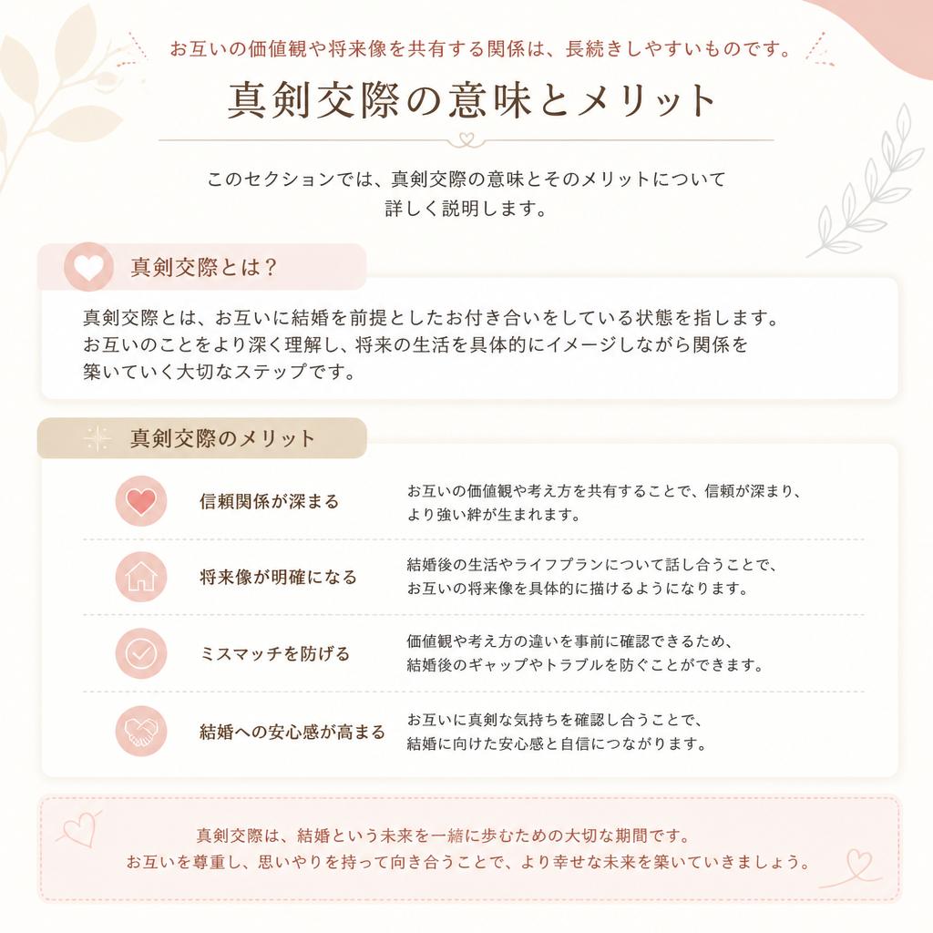 真剣交際の重要性