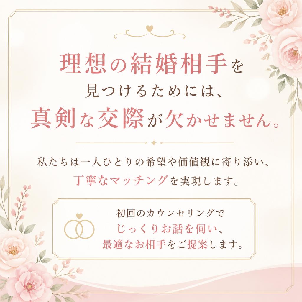 真剣な出会いを求める方へ