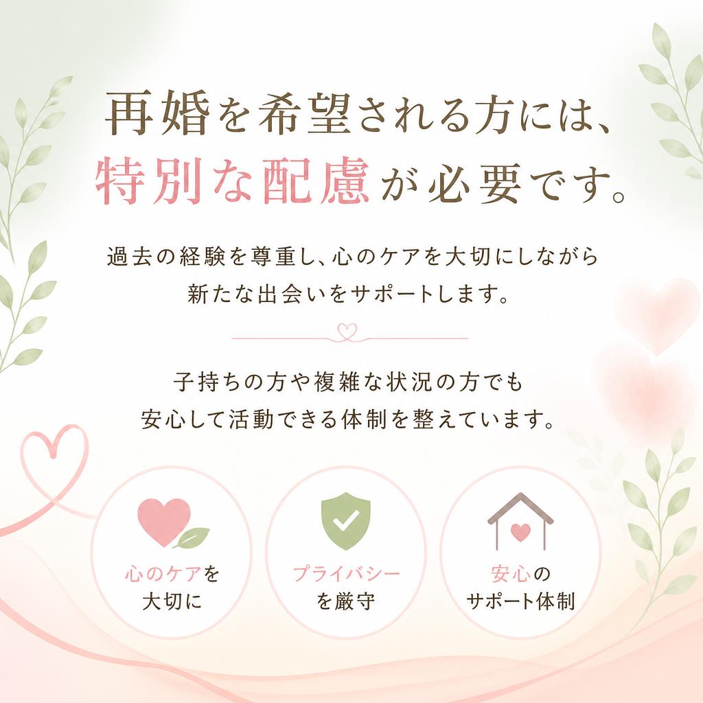 再婚を考える方へのサポート
