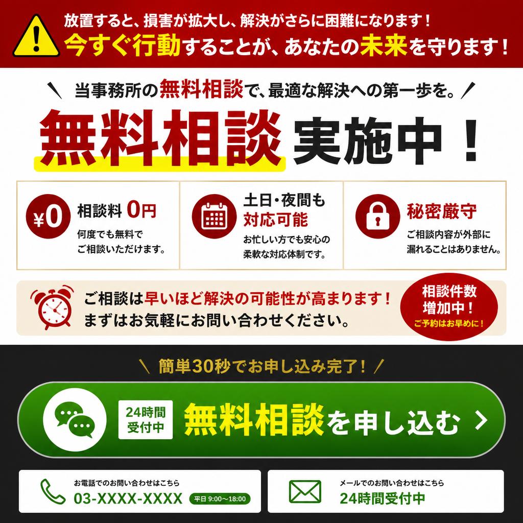 今すぐ無料相談をお申し込み！