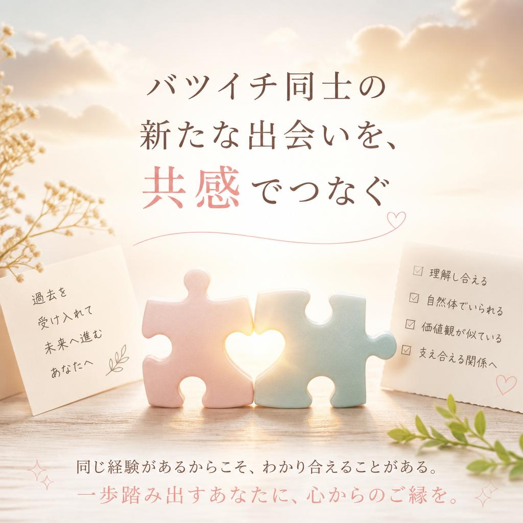 バツイチ同士の新たな出会いを、共感でつなぐ