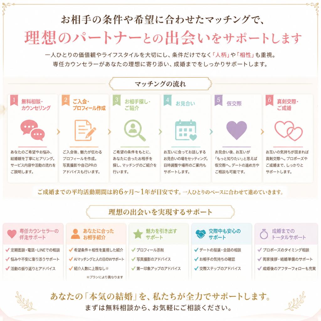 条件に応じたマッチング