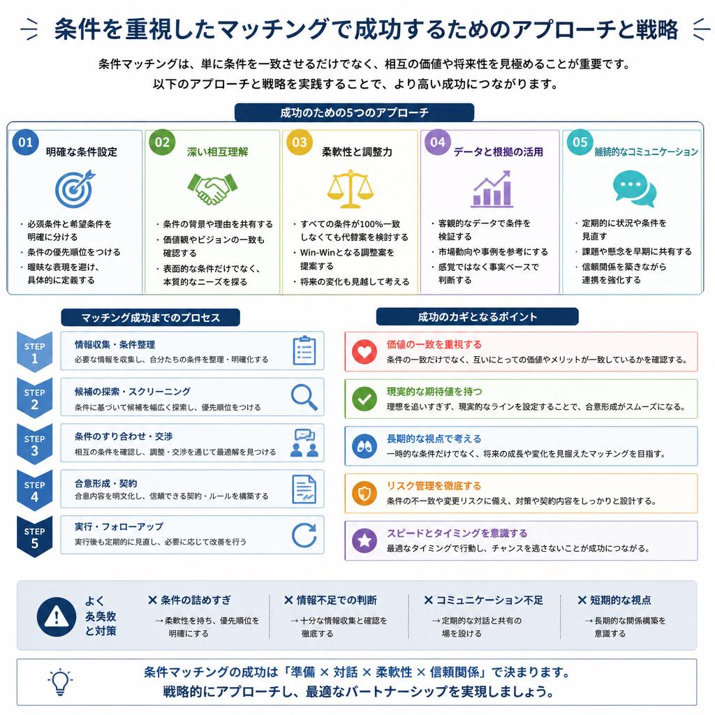 条件でのマッチングを成功させる秘訣