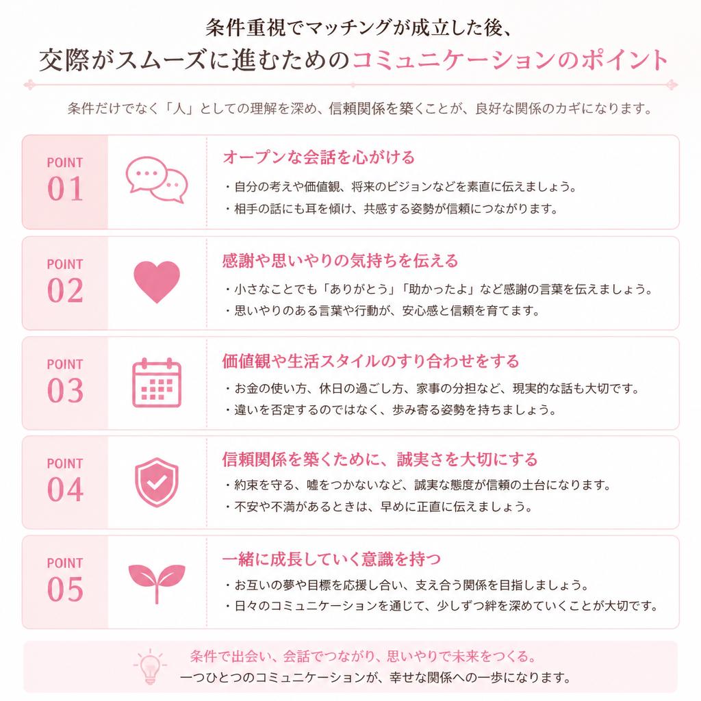 マッチング後の交際をスムーズにする方法