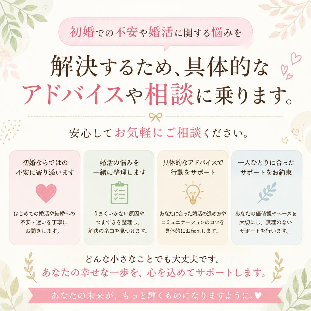 4. 婚活中のよくある悩み解決