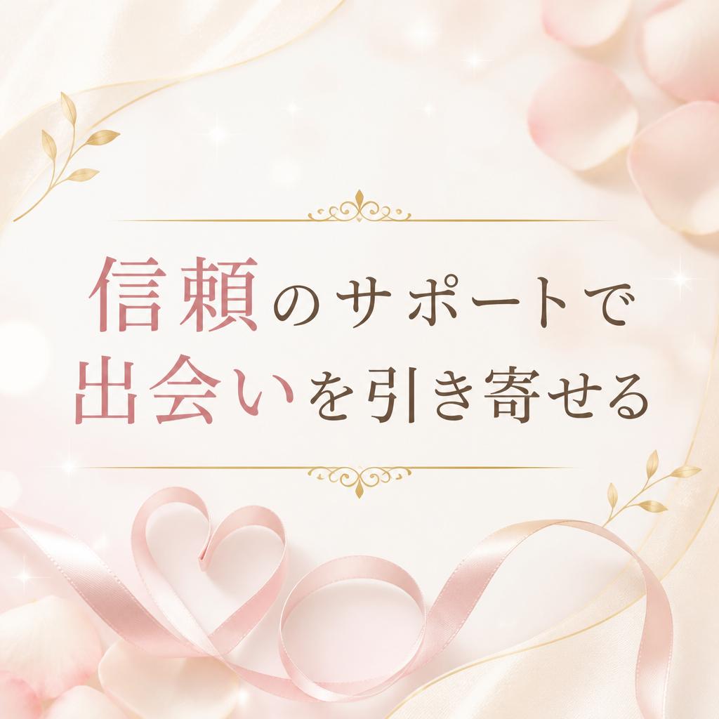 信頼のサポートで出会いを引き寄せる