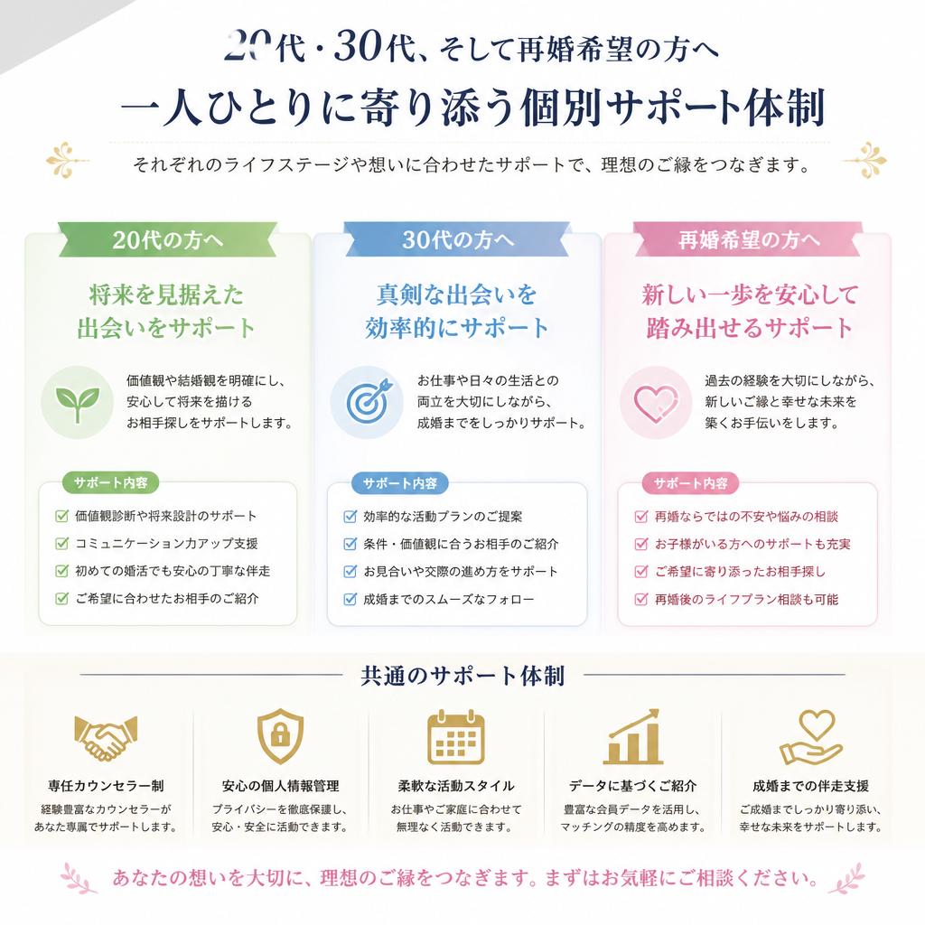 4. 幅広い年代のサポート