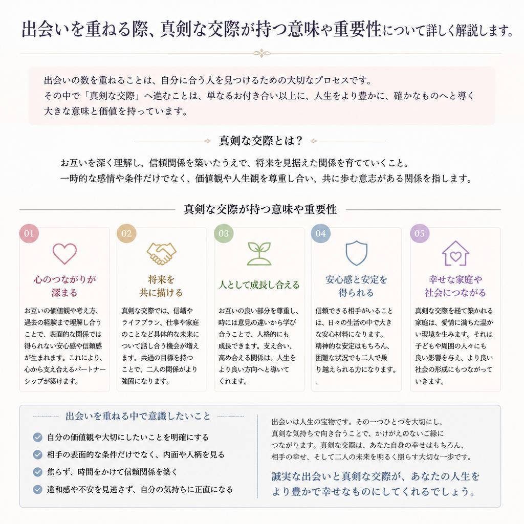 4. 真剣な交際の重要性