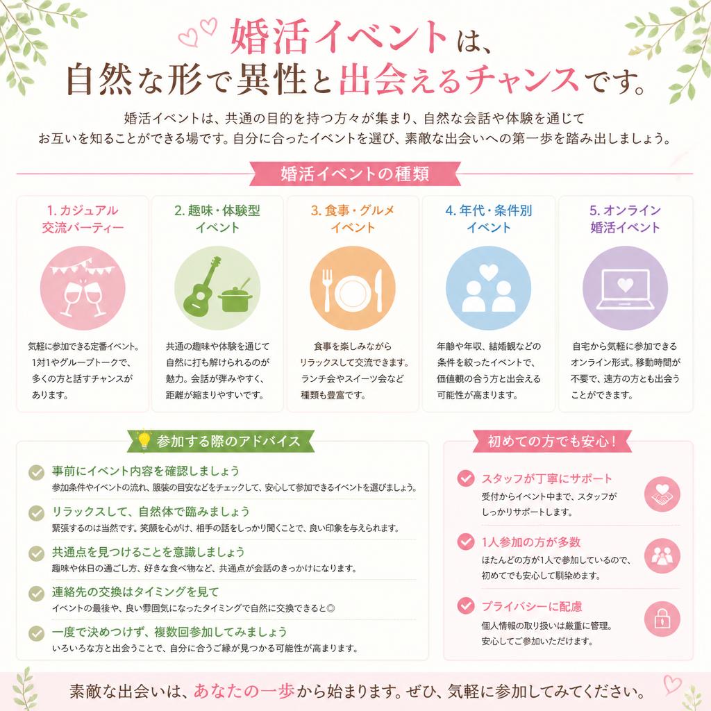 婚活イベントの活用法