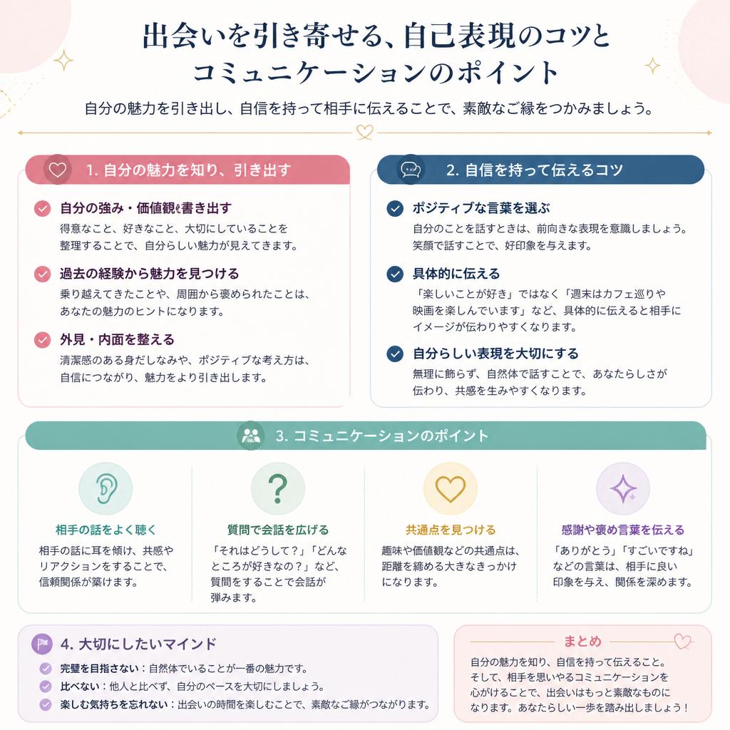 成功する婚活の法則：自己表現の重要性