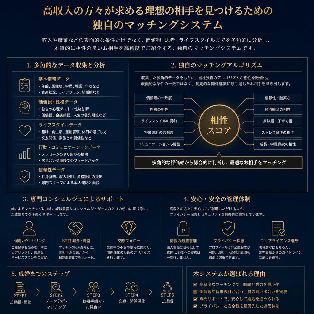 2. 高収入の方に特化したマッチングモデル